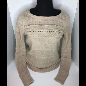 Ann Taylor Loft Creme Sweater